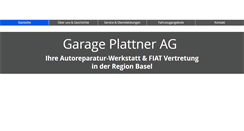 Desktop Screenshot of garage-plattner.ch